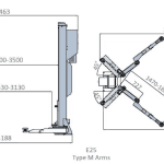 E25 | 5.0T Independent 2-Post Lift